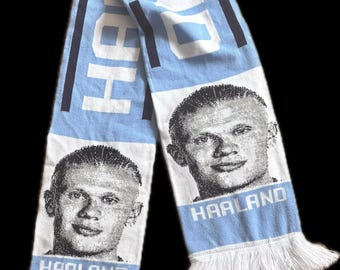 Manchester City Scarf Erling Haaland Scarves Fan Made