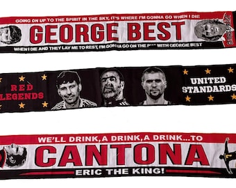 Manchester United legends Scarves Unbranded Players Scarves High Definition