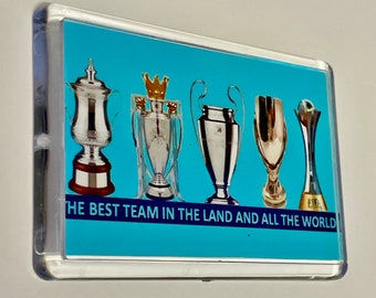 City World Champions 5 Cups Magnet Fan Made Unbranded Gifts