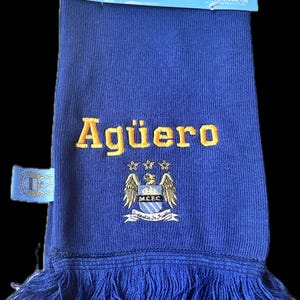 Manchester City Legende Sergio Aguero Schal bestickt