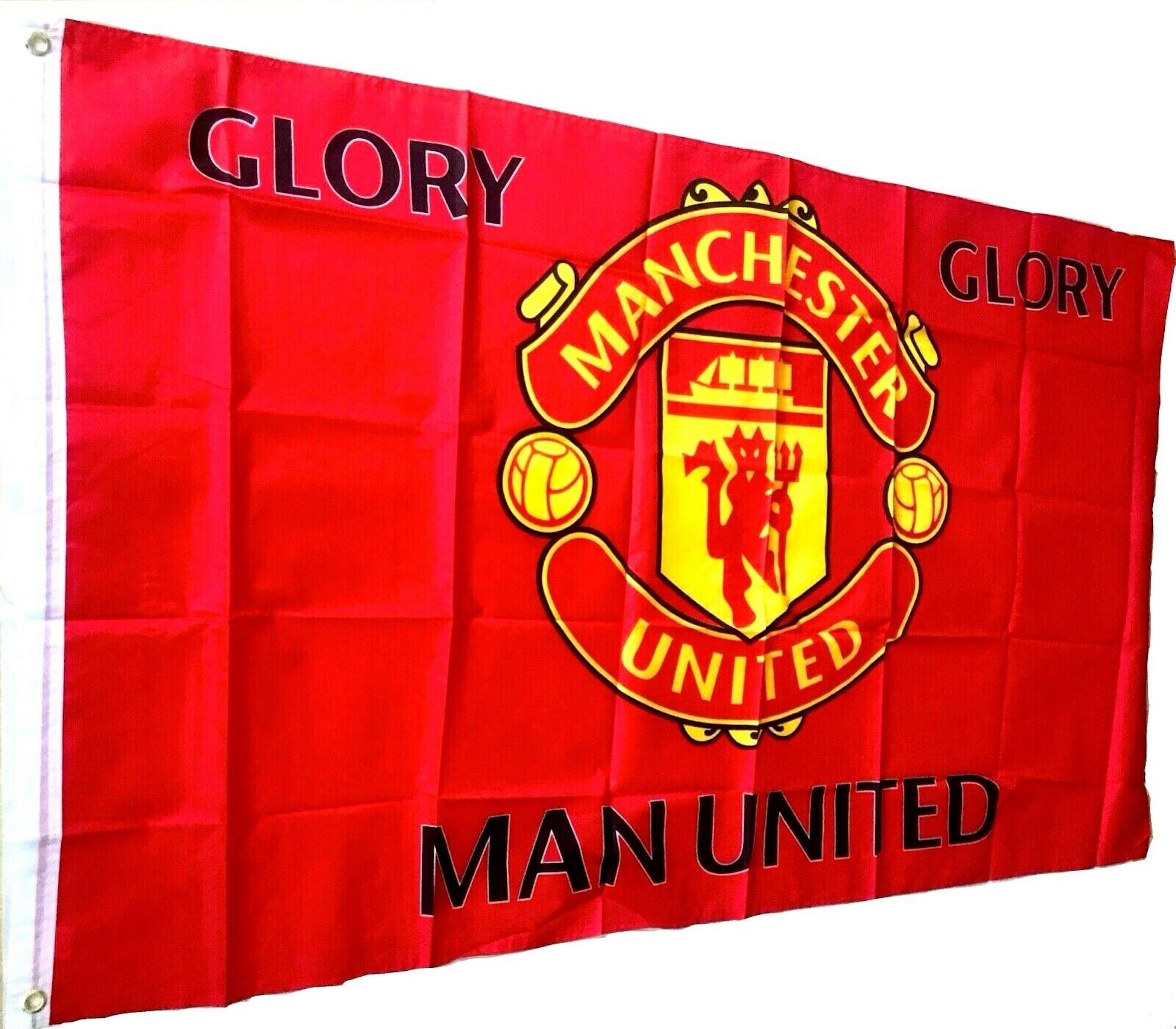 Flags & Pennants Football 5ft x 3ft & 100 Polyester Giant Manchester