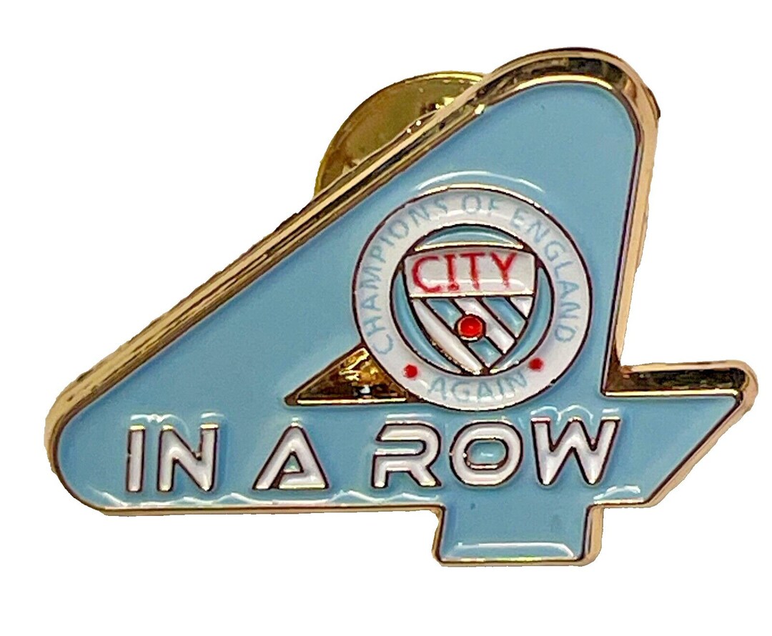 Manchester City 5 Cup World Winners Pin Badge Set - 2022-23 Season Fan Gifts & Collectibles