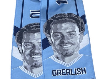 Jack Grealish Manchester City Player Scarf HD Scarves For The Fans