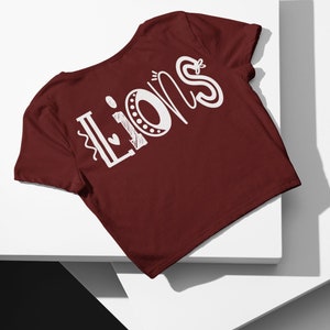 Lions School Mascot, Back to School, Digital Download, Sublimation, DTG Printing, Sublimation png/jpg/EPS Files