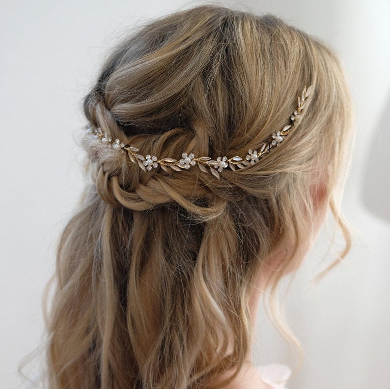 Accessori per capelli con tralci per capelli Alta qualità, copricapo da sposa per il tuo matrimonio accessori per capelli con tralci per capelli sposa fascia per capelli in cristallo, strass Vumari immagine 10