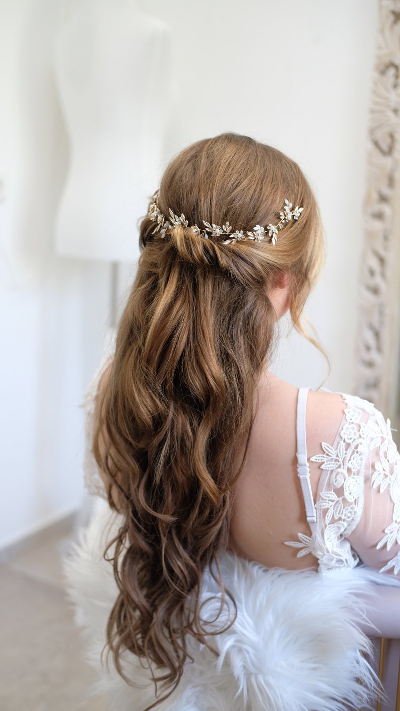 Hair vine hair accessories High quality, bridal headpiece for your wedding hair vine hair accessories bride headband crystal, rhinestones Vumari image 9