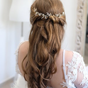 Denifery Smaragdgrüne Haarrebe – Brautschmuck, Kopfschmuck Für Hochzeit, Mit Kristallen & Strass