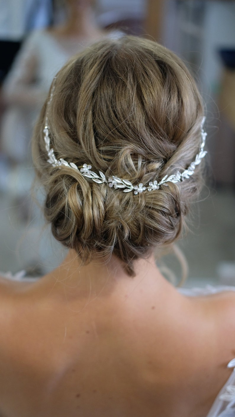 Accessori per capelli con tralci per capelli Alta qualità, copricapo da sposa per il tuo matrimonio accessori per capelli con tralci per capelli sposa fascia per capelli in cristallo, strass Vumari immagine 2