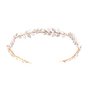 Haarrebe Haarschmuck Hochwertig, Braut Kopfschmuck für deine Hochzeit Haar Rebe Haarschmuck Braut Stirnband Kristall , Strass Vumari Bild 5