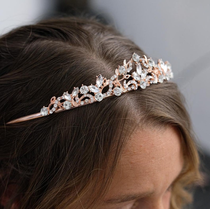 Tiara tiara bridal hair accessories, wedding hair accessories high-quality bridal hair jewelry from Brautschmuck Vumari image 4