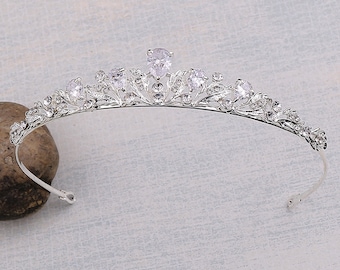 Tiara tiara accesorios para el cabello de novia, accesorios para el cabello de boda - joyería para el cabello de novia de alta calidad de Brautschmuck Vumari