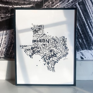 State of Texas - 11x14 Art Print