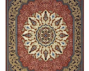 タージ・マハル ヨーロピアン ウォールタペストリー – ジャカード織り