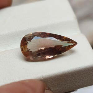 Excellent quality Natural Bi Colour Oregon Sunstone Faceted Pear Shape Loose Gemstone for jewelry making