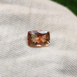 Beautiful Natural Oregon Sunstone Faceted Cushion Shape 8X8.80X4.20 MM Loose Gemstone for jewelry making