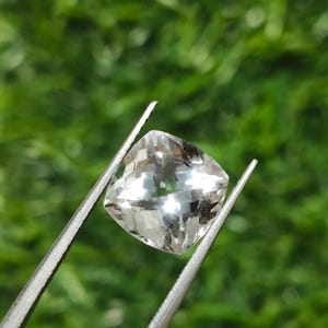 Natural Morganite Faceted Cushion Shape Gemstone For Jewelry Making