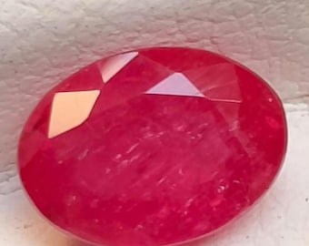 Gorgeous! Natural Ruby Faceted Unheated Beautiful Ruby Loose Gemstone For Jewelry Making Engagement Ring Anniversary Gift Wedding Ring
