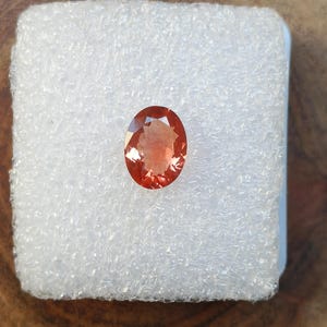Natural Oregon Sunstone Faceted Oval Shape Loose Gemstone
