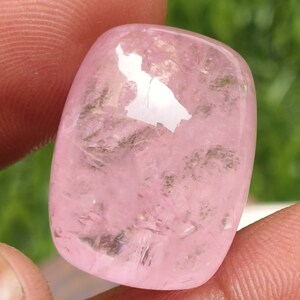Beautiful Natural Pink Morganite Cabochon Cushion Shape 24.50X18.70X13.90 MM Loose Gemstone For Jewelry Making