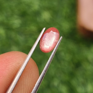 Stunning Natural Oregon Sunstone Faceted Oval Shape Loose Gemstone for jewelry making