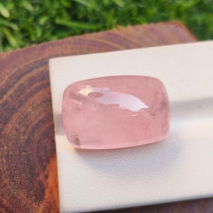 Beautiful Natural Pink Morganite Cabochon Cushion Shape 21.60X14.70X9.40 MM Loose Gemstone For Jewelry Making
