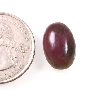Natural tourmaline cabochon oval shape 15.6X10.5X5.7 MM loose gemstone
