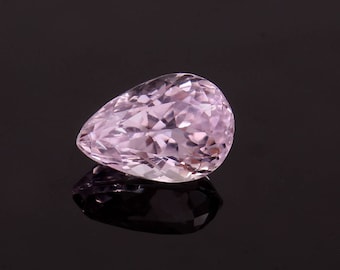 Natural kunzite Gemstone Faceted Pear Shape Loose Gemstone For Jewelry Making 16.8X11.4 MM