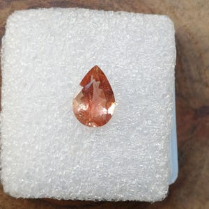 Natural Oregon Sunstone Faceted Pear Shape 10X7X4.50 MM Loose Gemstone for Jewelry Making