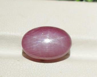 Natural Star Ruby Cabochon – 6-Ray Asterism – Loose Gemstone for Jewelry Making