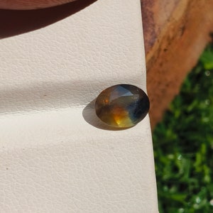 Beautiful Natural bio color sapphire faceted oval shape 7.50X5.80X3.90 MM loose gemstone for jewelry making