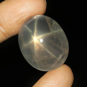 Beautiful natural Star rose quartz cabochon Gemstone oval shape 28.6X23.5X14.9 MM Loose Stone For Jewelry Making