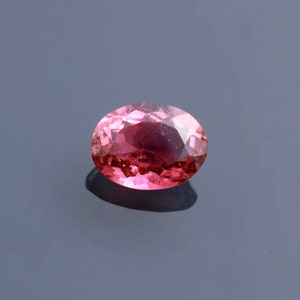 Natural pink tourmaline faceted oval shape 8.5x6.4x3.8 mm loose gemstone for jewelry making