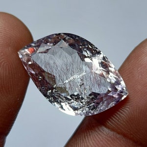 Schöne natürliche Super Seven facettierte Edelstein extravagante Form 25X15.2 x 11 MM lose Edelstein Form Schmuck machen