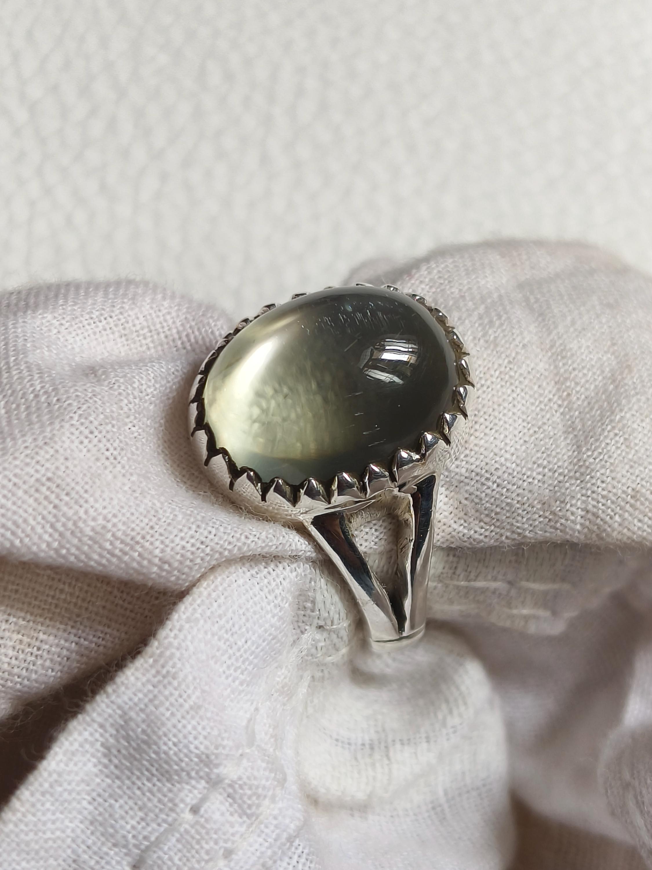 Anello Chic In Argento Alla Fluorite Verde - Foto 3