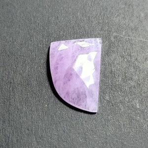 Natural kunzite rose cut cabochon fancy shape 26.7X18X4.7 MM loose gemstone for jewelry making