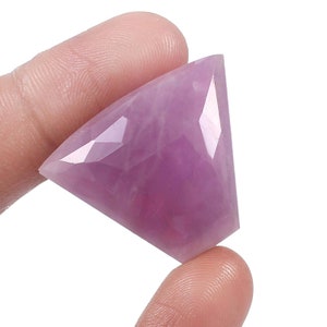 Natural Pink kunzite Rose Cut Faceted 30.7X24.5X8.6 MM loose gemstone For Jewelry Making Stone