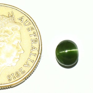 Natural kornerupine Cat&#39;s Eye Gemstone Cabochon 7.4X6.5X5.4 MM Loose Gemstone For Jewelry Making