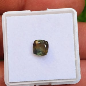 Natural Teal Sapphire Gemstone 1.60Carat Faceted Cushion Gemstone For Jewelry Making Stone
