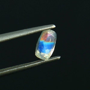 Beautiful Andesine Labradorite faceted cushion shape 6.4X4.1X3.9 MM loose gemstone for jewelry making