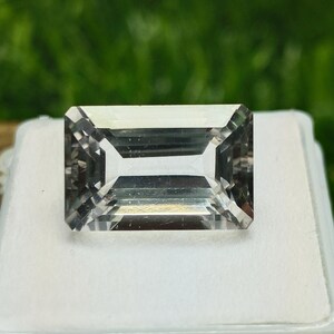 Top quality Natural Goshenite Faceted Gemstone 9.72Ct Loose colorless Goshenite Beryl Gemstone For Jewelry Making