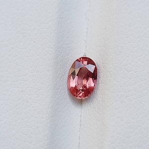 Natural unheated padparadscha sapphire 6X4 MM gemstone for jewellery making