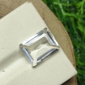 Natural Goshenite Faceted Gemstone Octagon Shape White Beryl Goshenite Loose Gemstone 4.50Ct For Jewelry Making