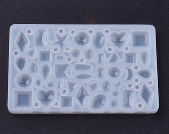 Gem Cabochon Gießform, kleine Cabochon Gießform für Resin, PMC, Ohrringe, UK Shop