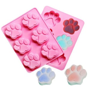 Paw Mould, Dog, Cat, Pet, Versatile Silicone Food Safe & Resin Mold, Sugar Craft, Cake Decoration, Resin, Ice Cubes, Bath Bomb, Wax, UK Shop
