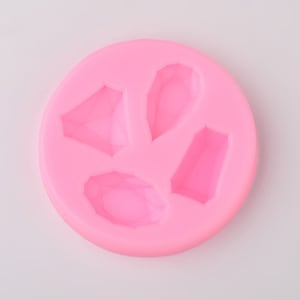 Moule à pierres précieuses, moule à diamants en silicone, moule polyvalent sans danger pour les aliments et en résine, bijou à facettes, artisanat en sucre, décoration de gâteau, résine époxy, PMC, UK Shop