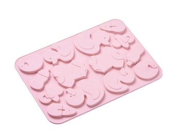 Baby Shower Mould, Detailed Silicone New Born Mould, Versatile Food Safe & Resin Mold, Sugar Craft, Cake Decoration, Resin, Keyring, UK Shop