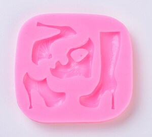 Moule Silicone Talons Hauts Pour Résine, Chocolat, Sucre - Bijoux DIY, Décoration Gâteaux - Réutilisable Et Flexible