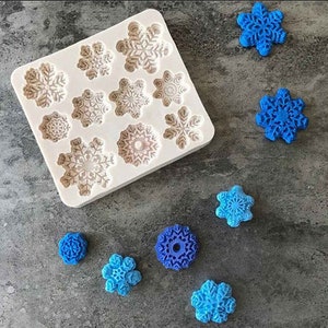 Snowflake Mould, Versatile Food Safe & Resin Mould, Silicone Mold, Sugar Craft, Cake Decoration, Epoxy Resin, PMC, UK Shop