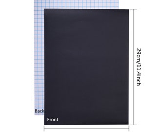 A4 Chalkboard Sticker, Blackboard, Self Adhesive Sheet, Menus, Label, Useful for Kitchen, Pantry & Office, Jar Labels, Black Tags, UK Shop