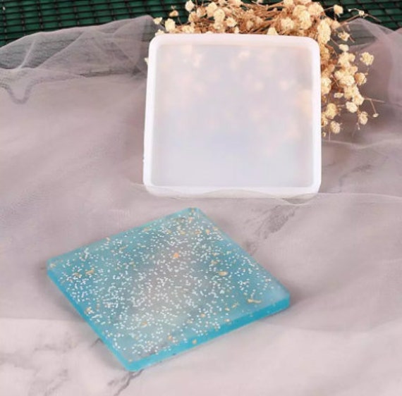 Square Coaster Mould, Silicone Mold for Resin, 8.4 Cm X 8.4 Cm